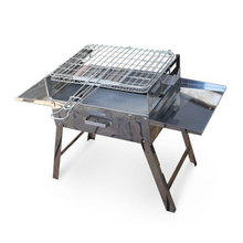 Load image into Gallery viewer, Safari Braai with stainless steel grid
